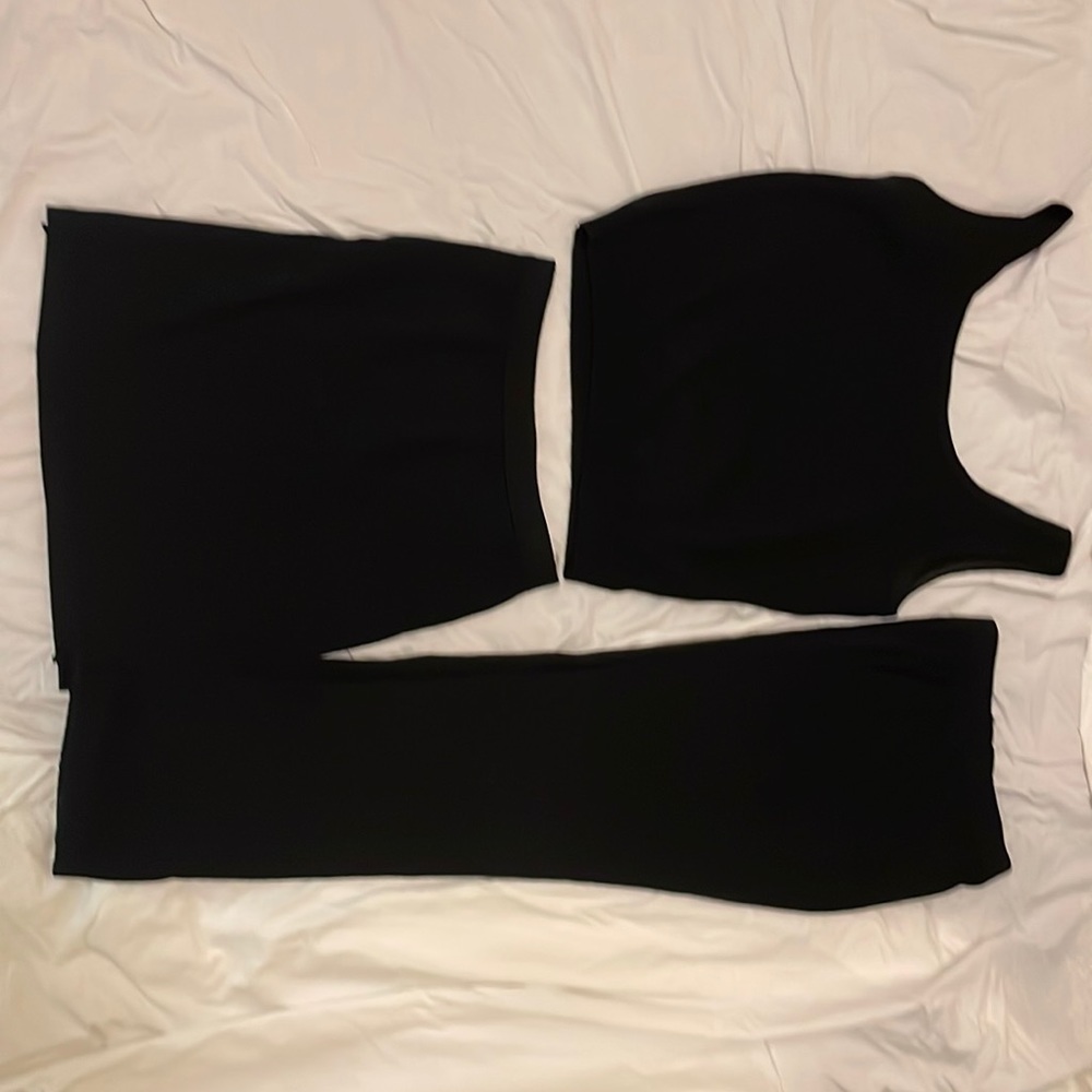 Saint Johns Pansuit With Skirt, Belt, and Jacket